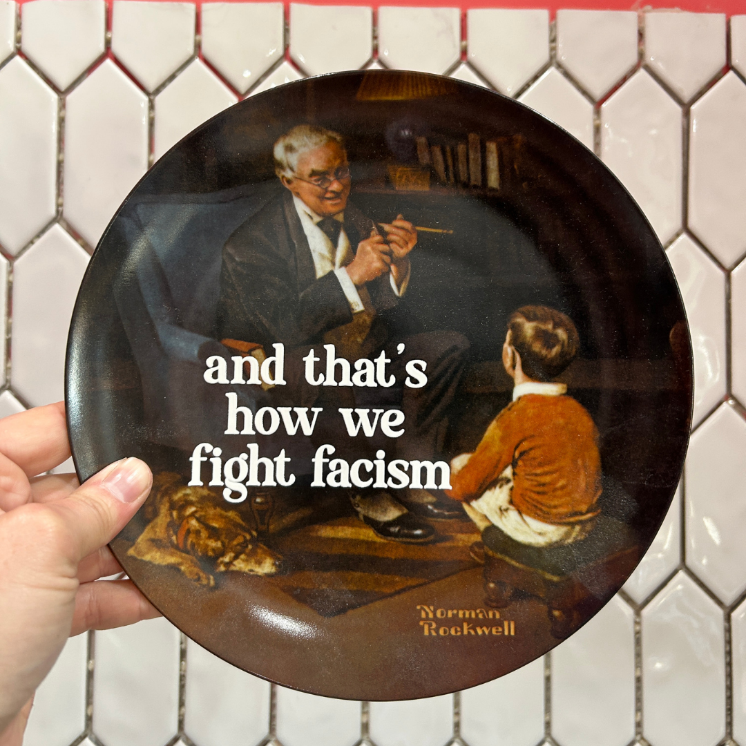 Decorative Plate - Fight Facism
