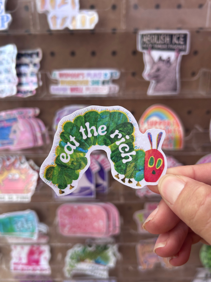 Eat the Rich Waterproof Sticker