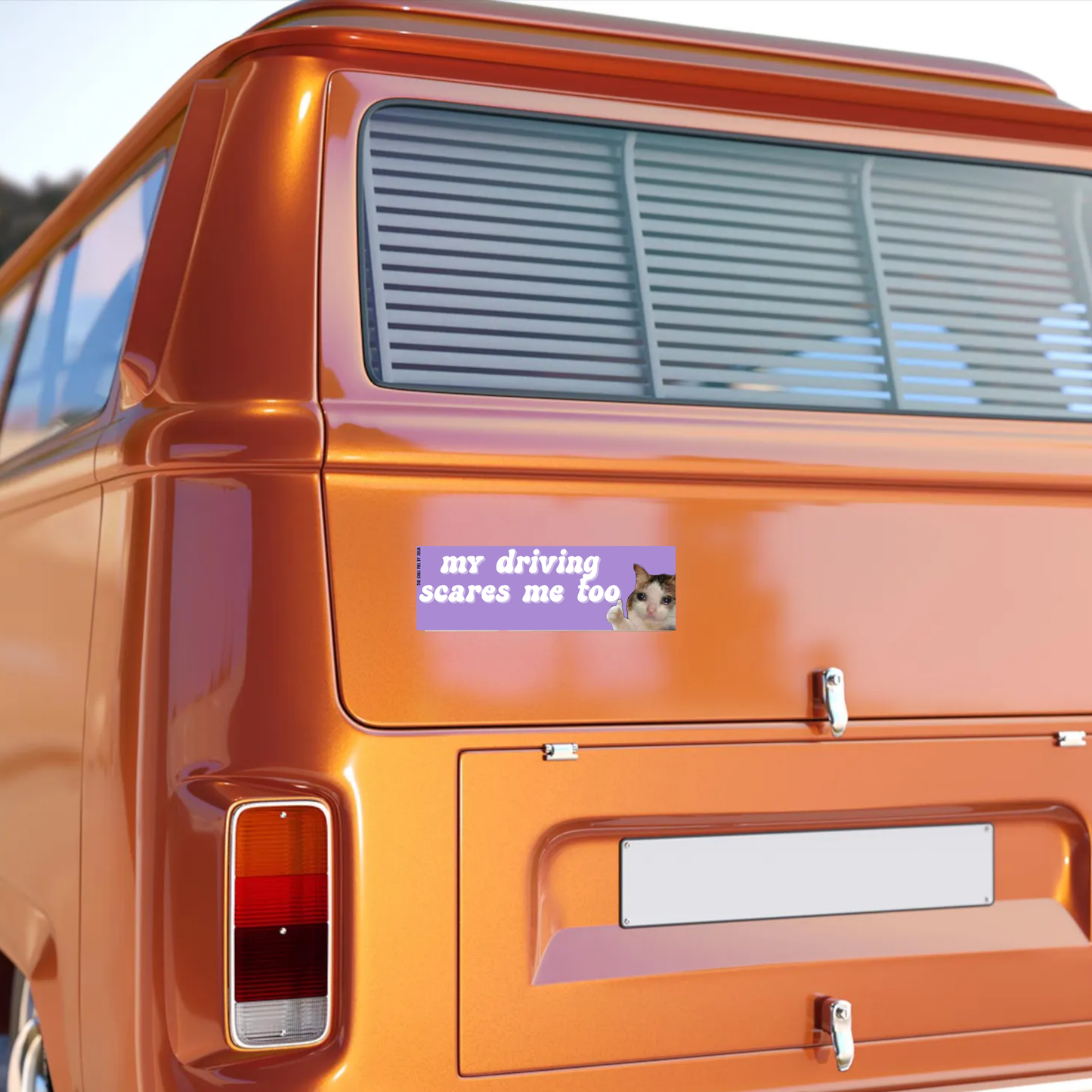 My Driving Scares Me too Magnetic Bumper Sticker