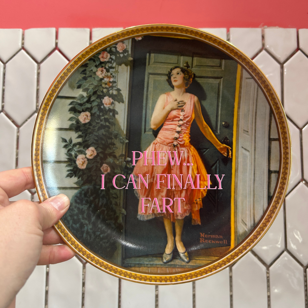 Decorative Plate - Whew I Can Finally Fart