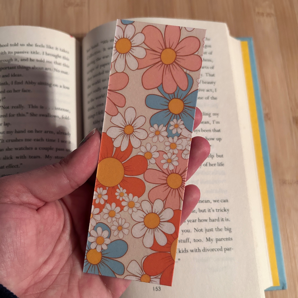 Groovy Flowers Bookmark