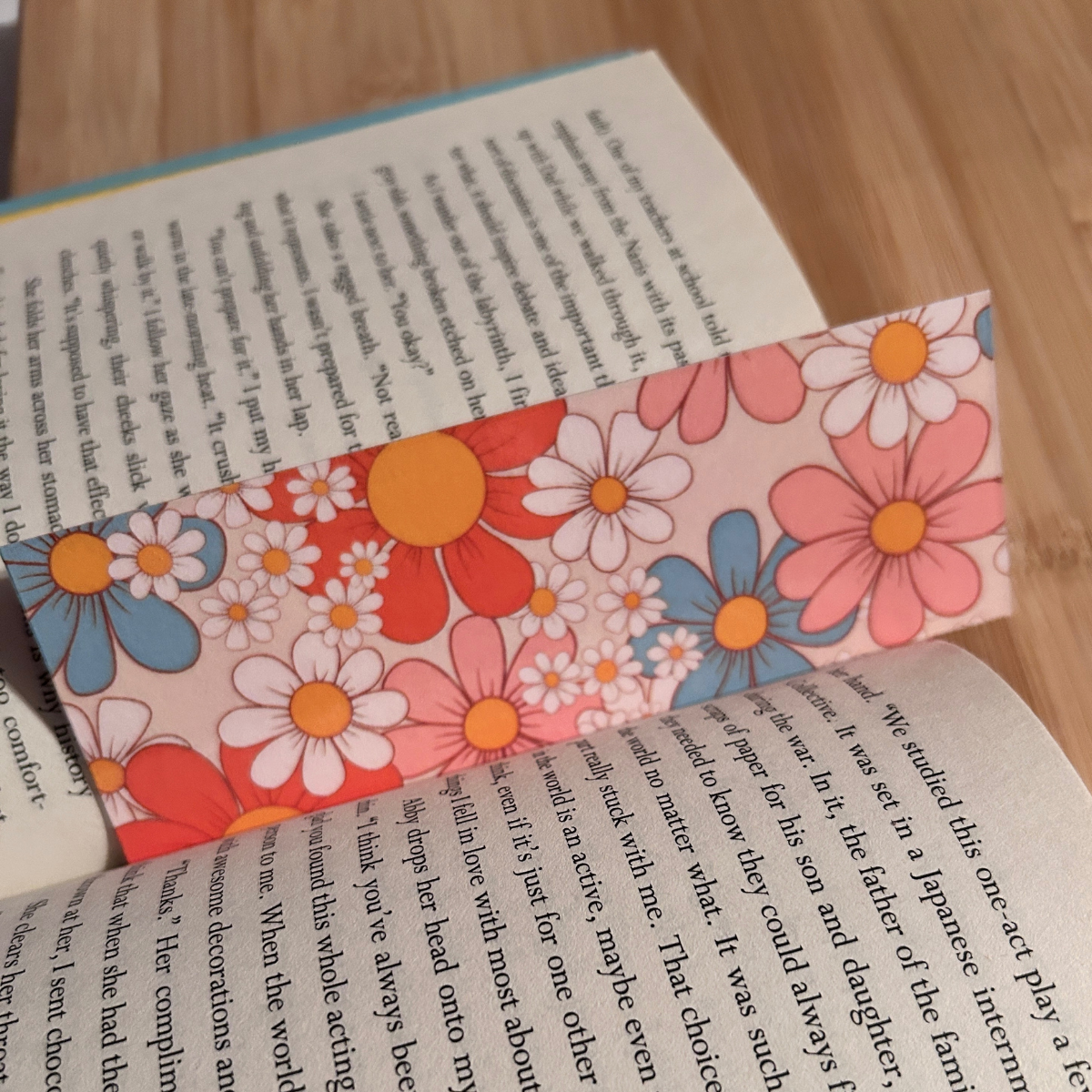 Groovy Flowers Bookmark