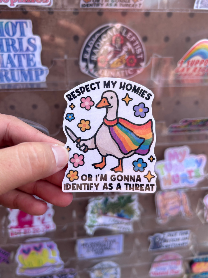 Respect My Homies Waterproof Sticker