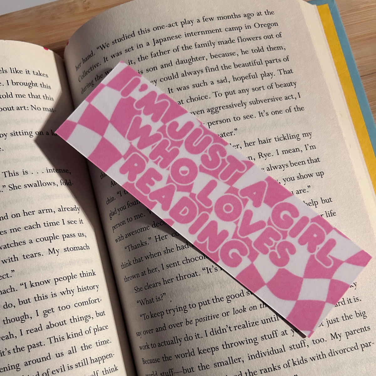 Girl Who Loves Reading Bookmark