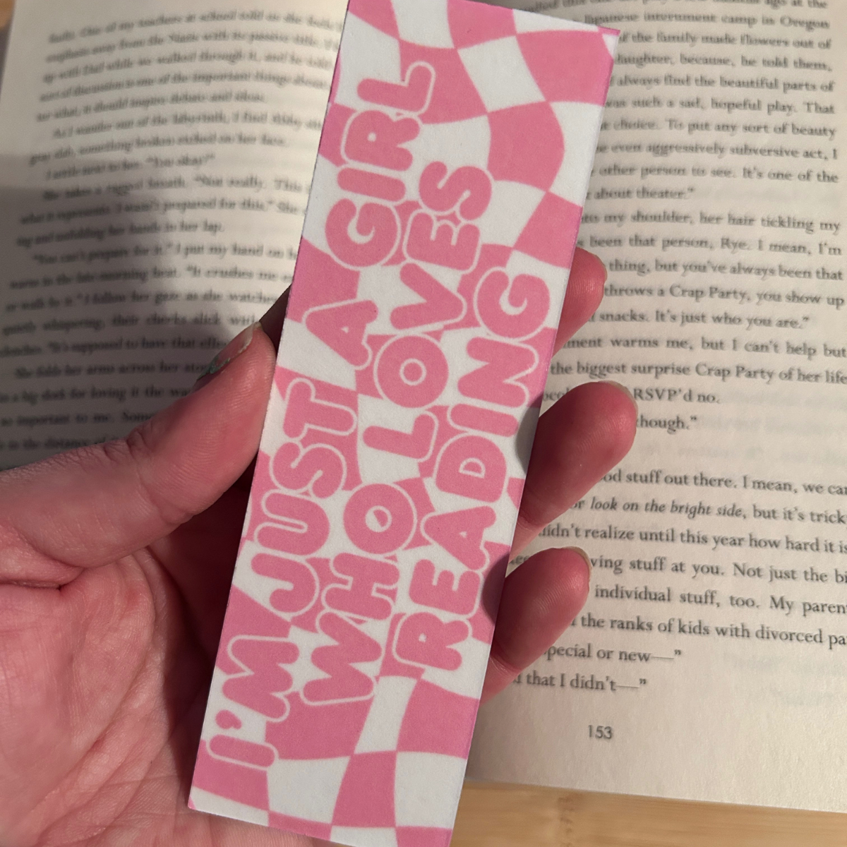 Girl Who Loves Reading Bookmark