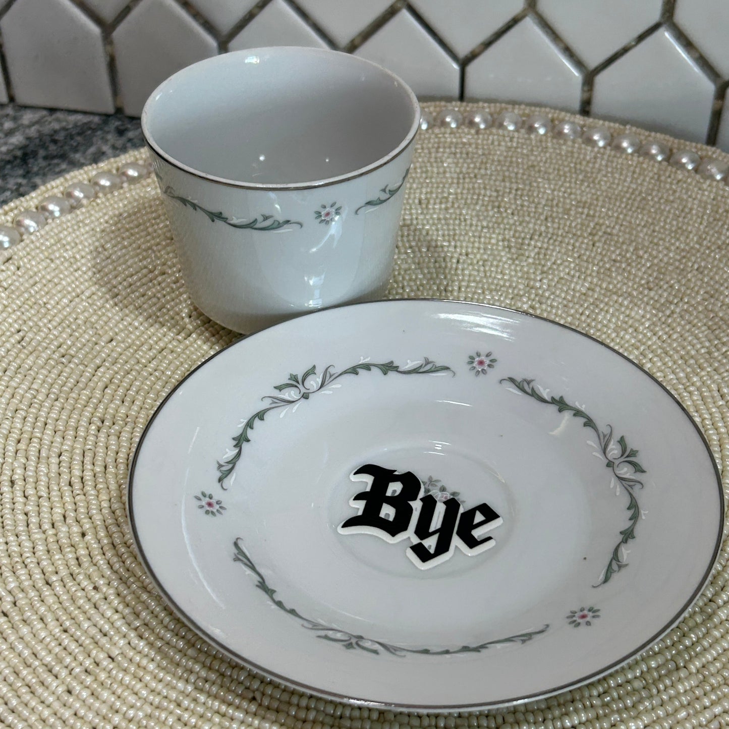 Tea Cup & Saucer - You've Been Poisoned