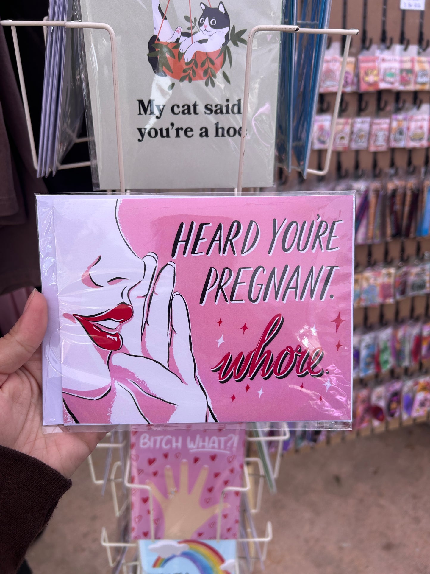 Heard You’re Pregnant..Whore Greeting Card