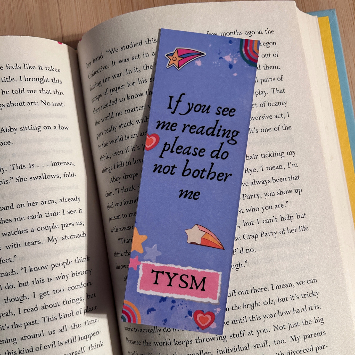 Do Not Bother Me Bookmark