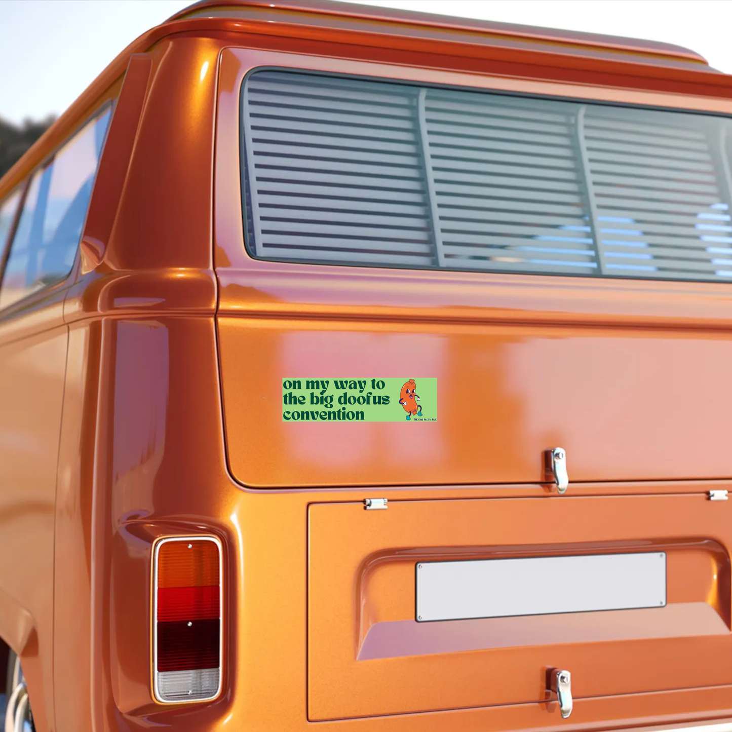 Doofus Convention Magnetic Bumper Sticker