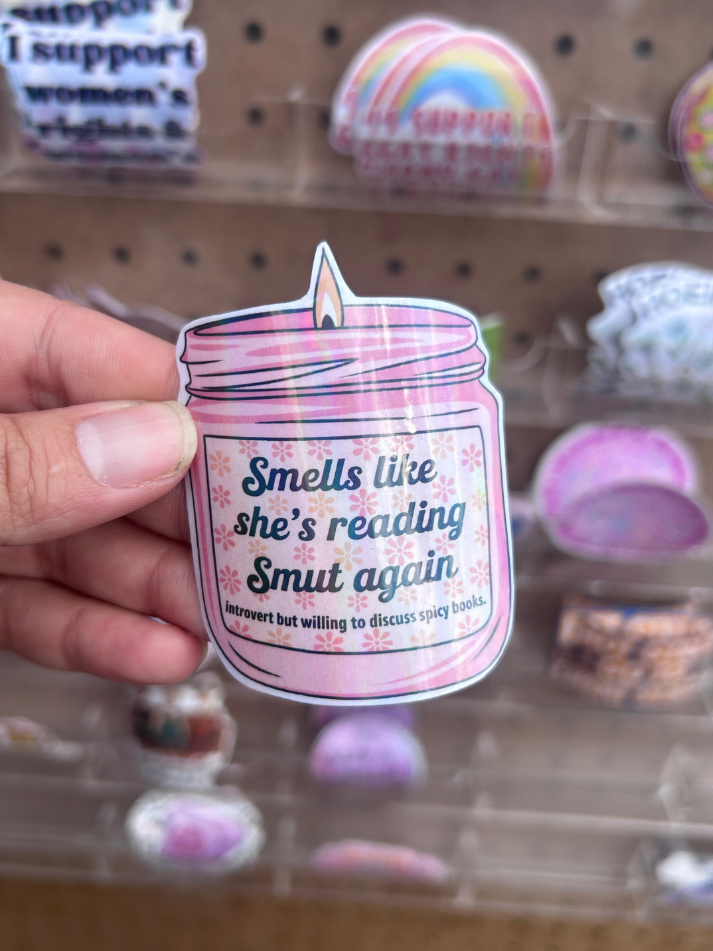 Reading Smut Waterproof Sticker