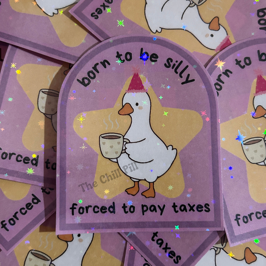 Forced to Pay Taxes Waterproof Sticker