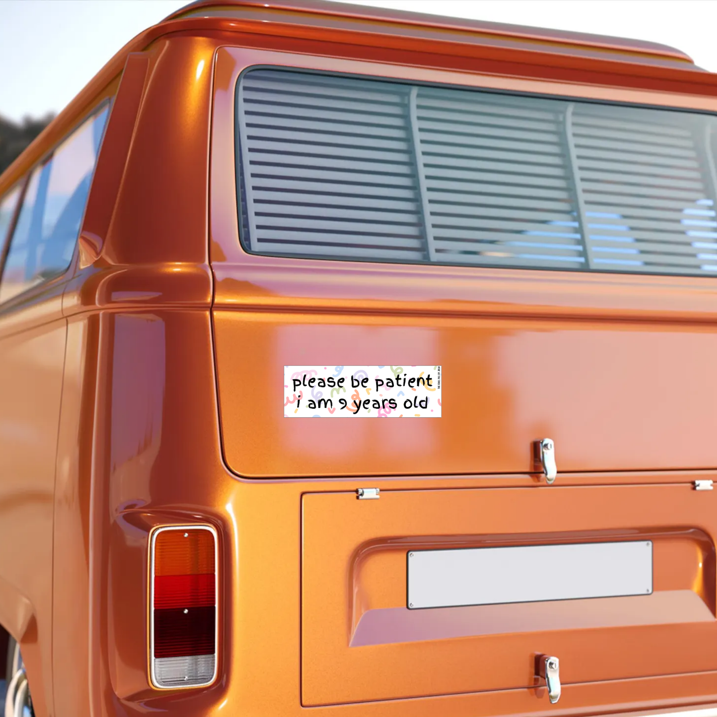I'm 9 Years Old Magnetic Bumper Sticker
