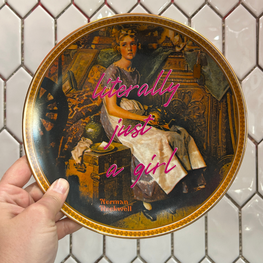 Decorative Plate - Literally Just A Girl