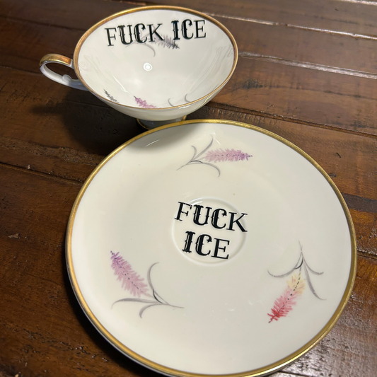Classy Tea Cup & Saucer - F*ck Ice