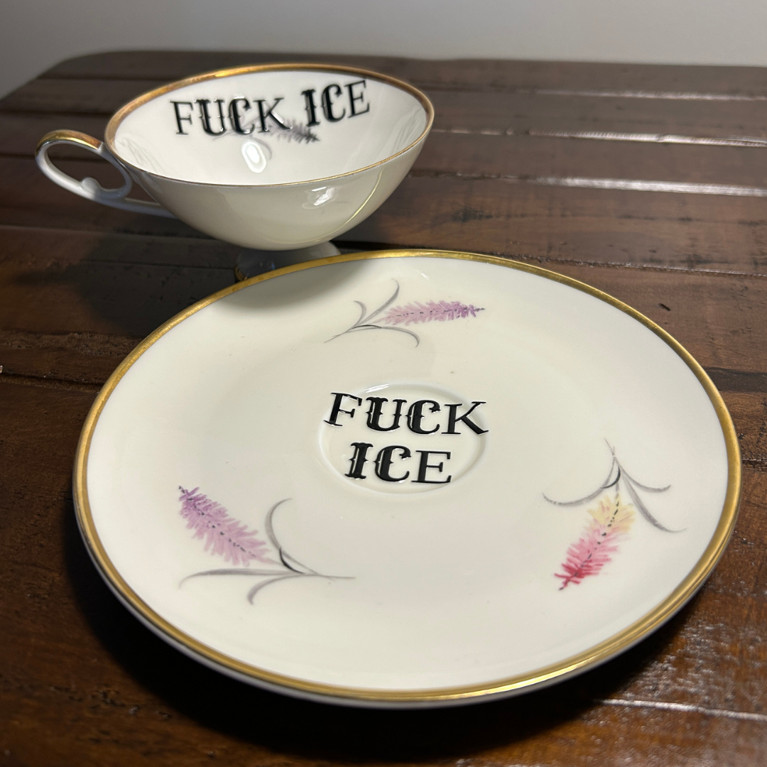 Classy Tea Cup & Saucer - F*ck Ice