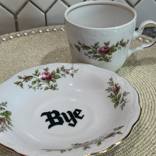 Tea Cup & Saucer - You've Been Poisoned