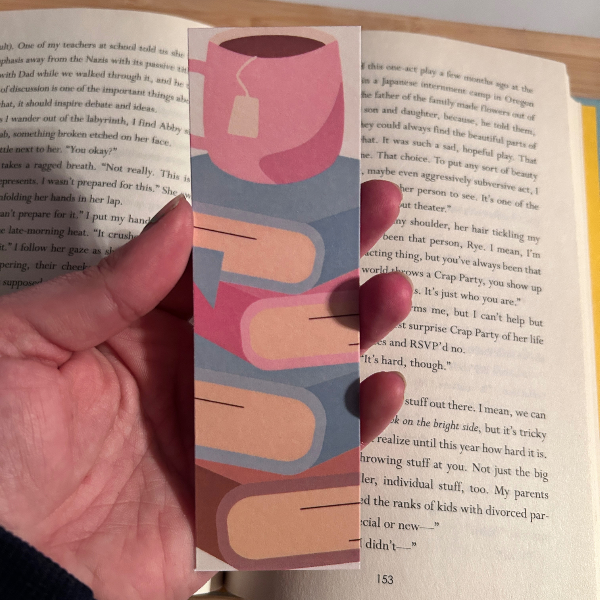 Books and Tea Bookmark