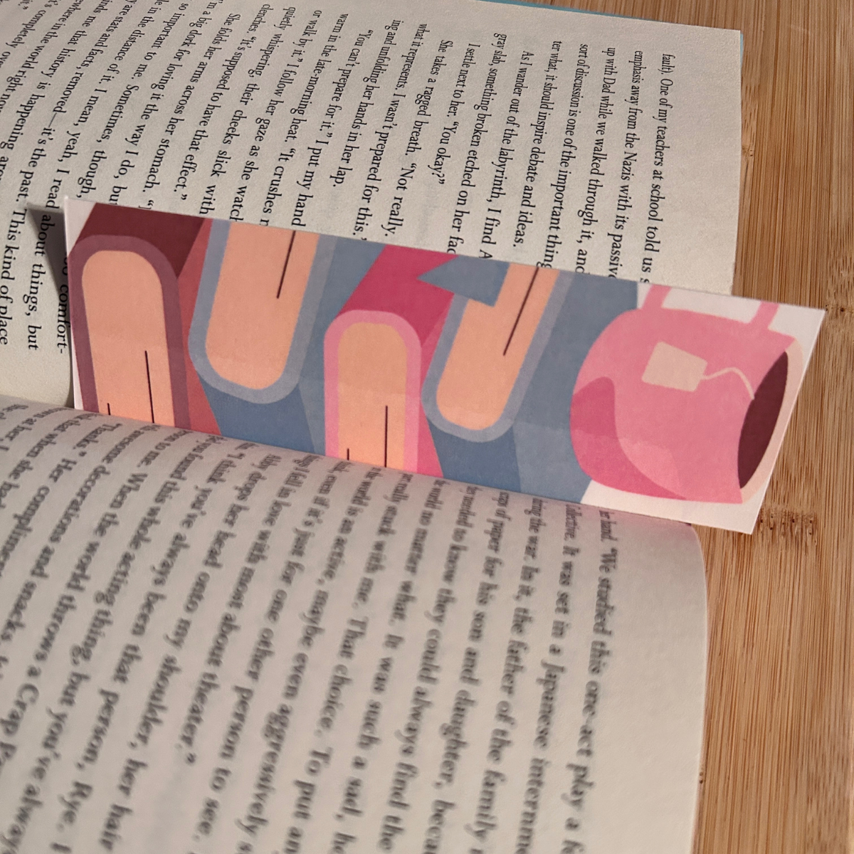 Books and Tea Bookmark