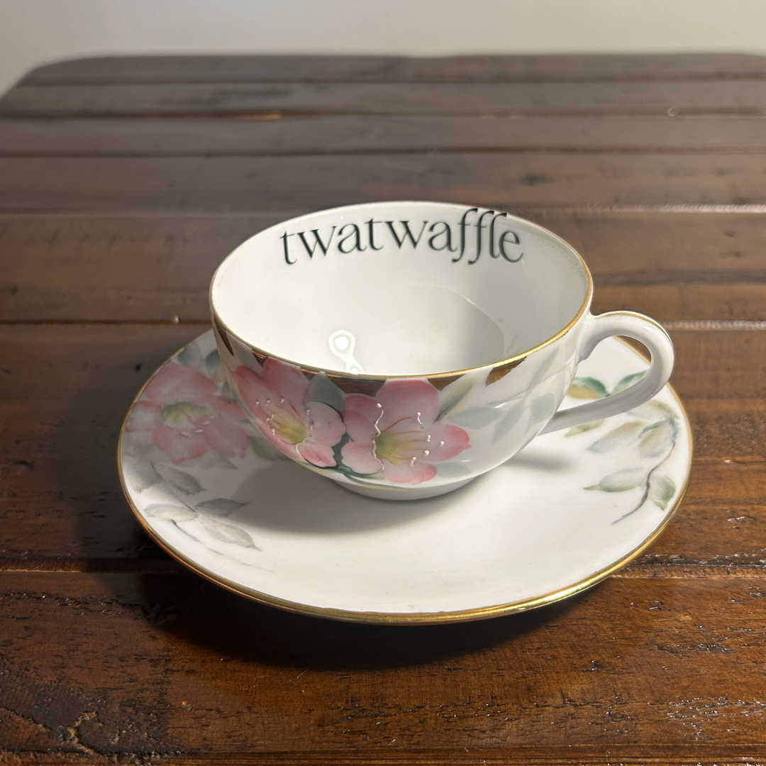 Tea Cup & Saucer - Tw*twaffle
