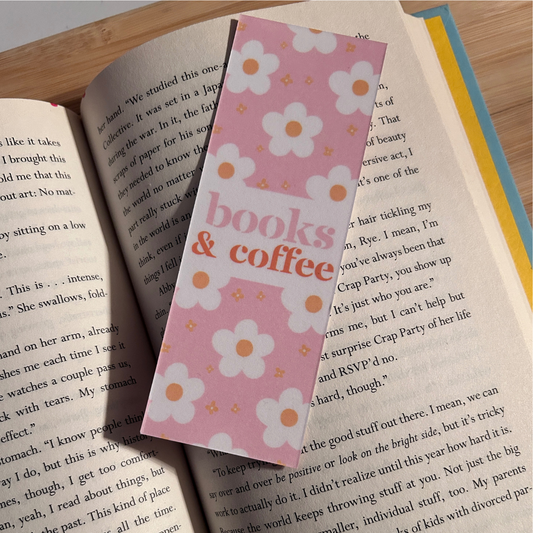 Books & Coffee Bookmark
