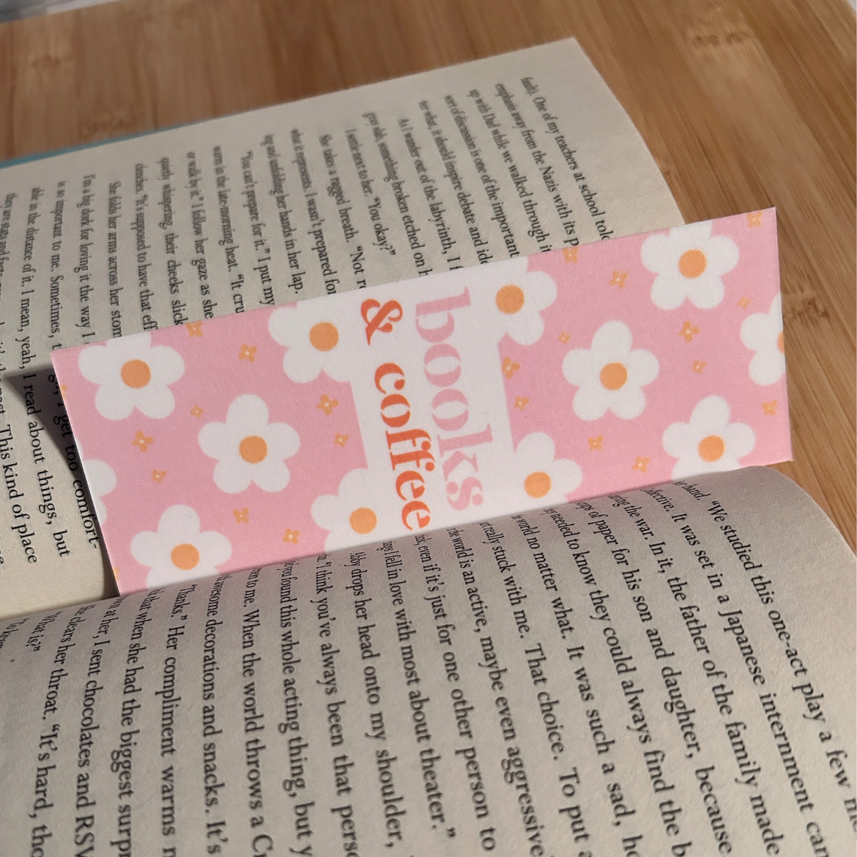 Books & Coffee Bookmark