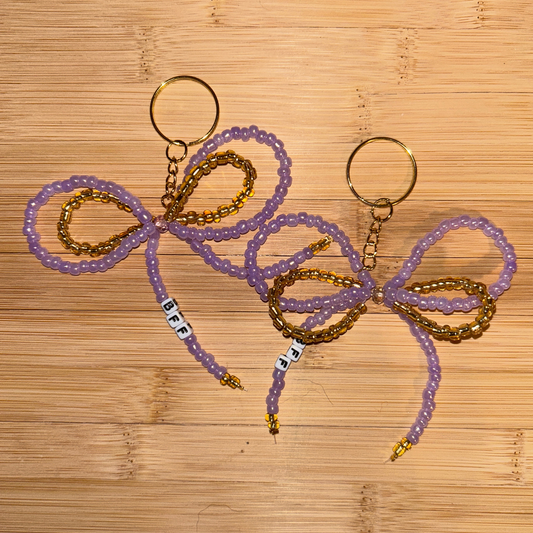 Bow Keychain - BFF (set of 2)