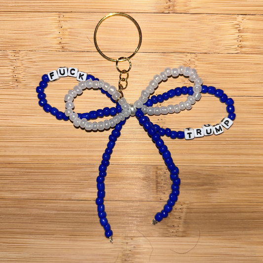 Bow Keychain - F*** Trump