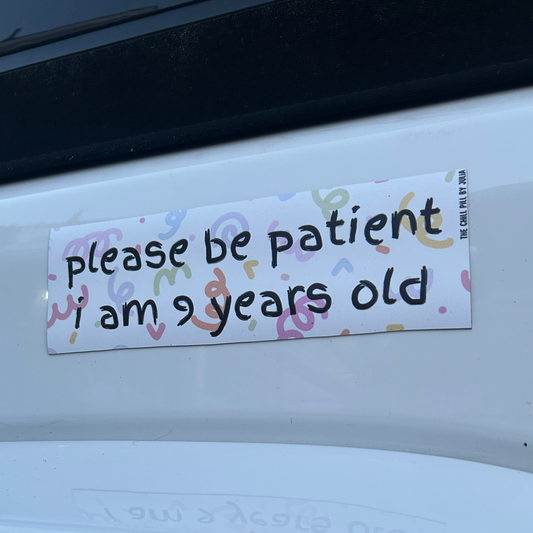 I'm 9 Years Old Magnetic Bumper Sticker