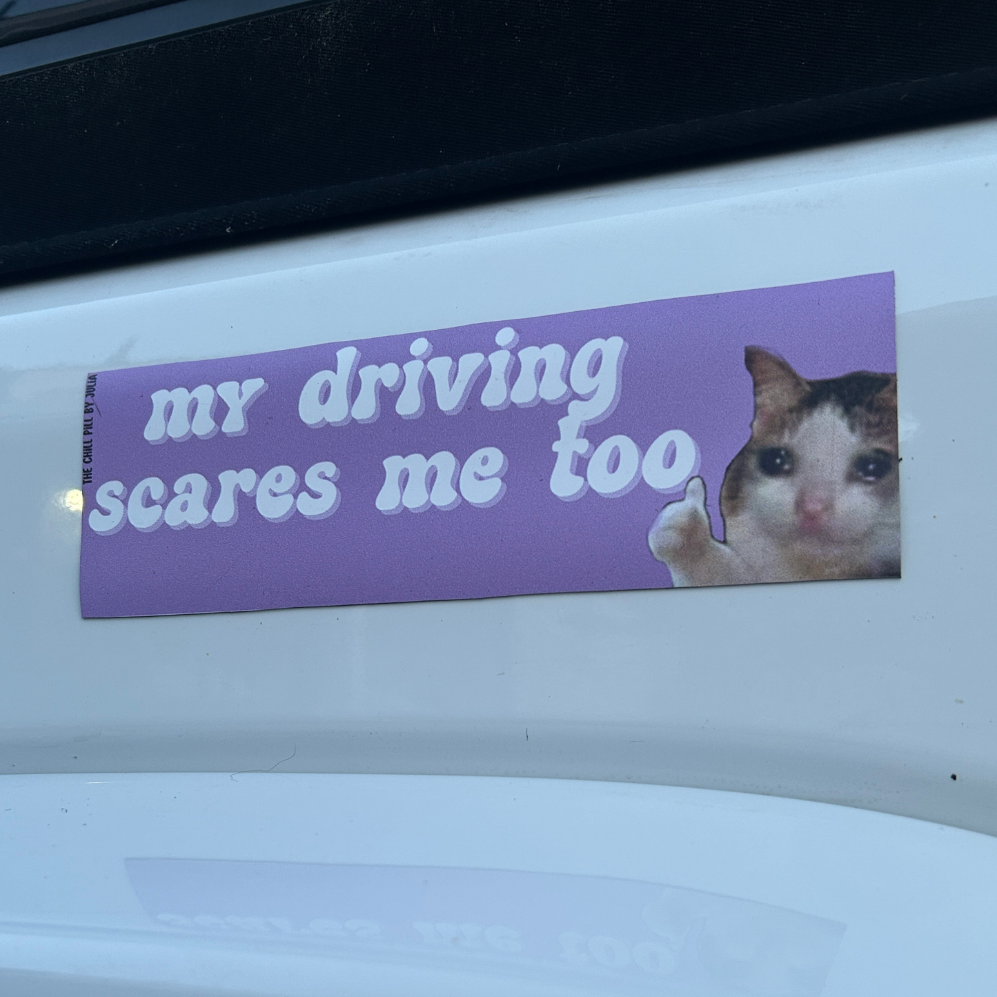 My Driving Scares Me too Magnetic Bumper Sticker