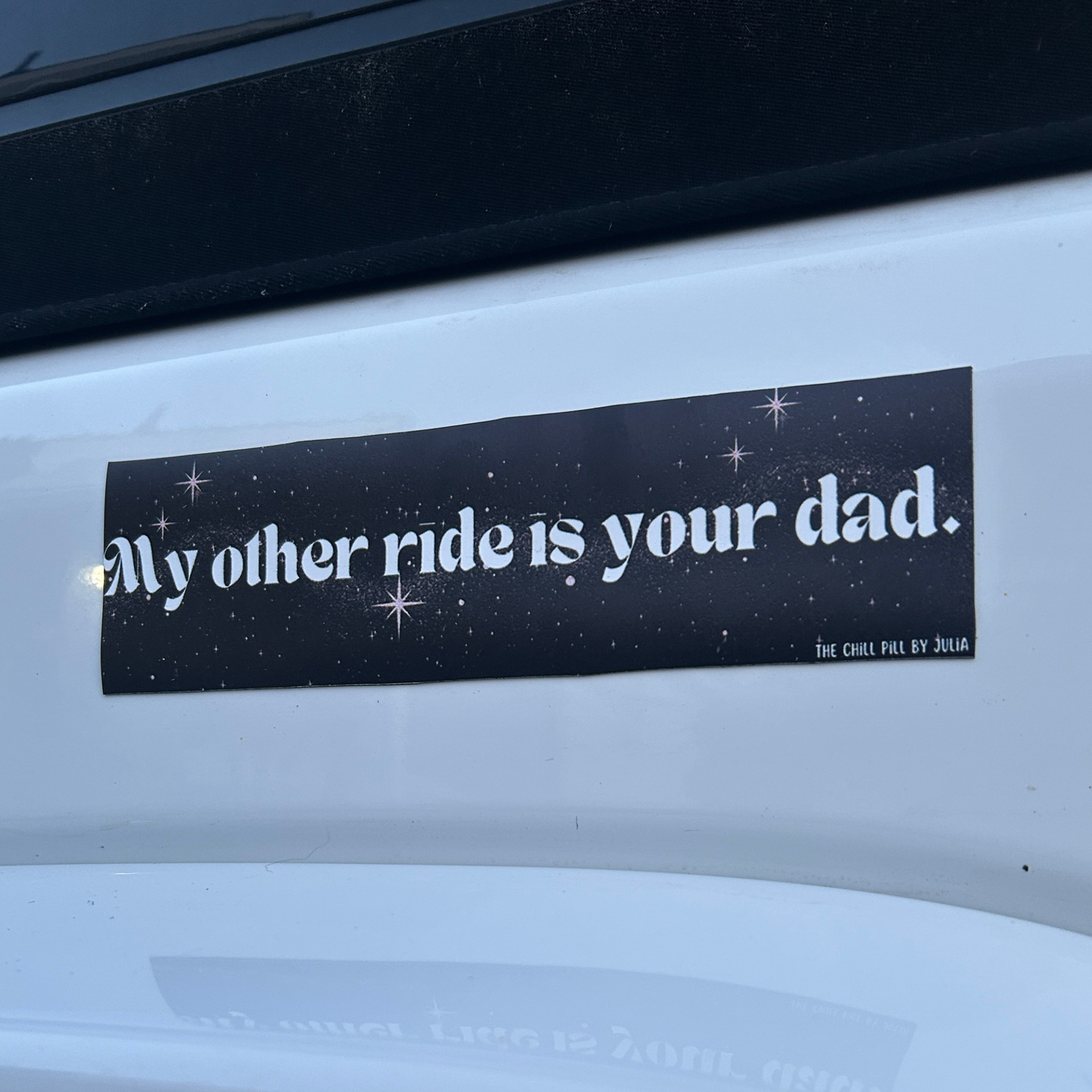 Other Ride Is Your Dad Magnetic Bumper Sticker