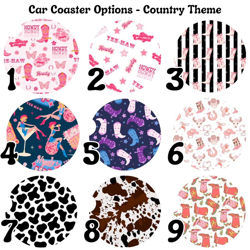 Car Coasters - Cowgirl