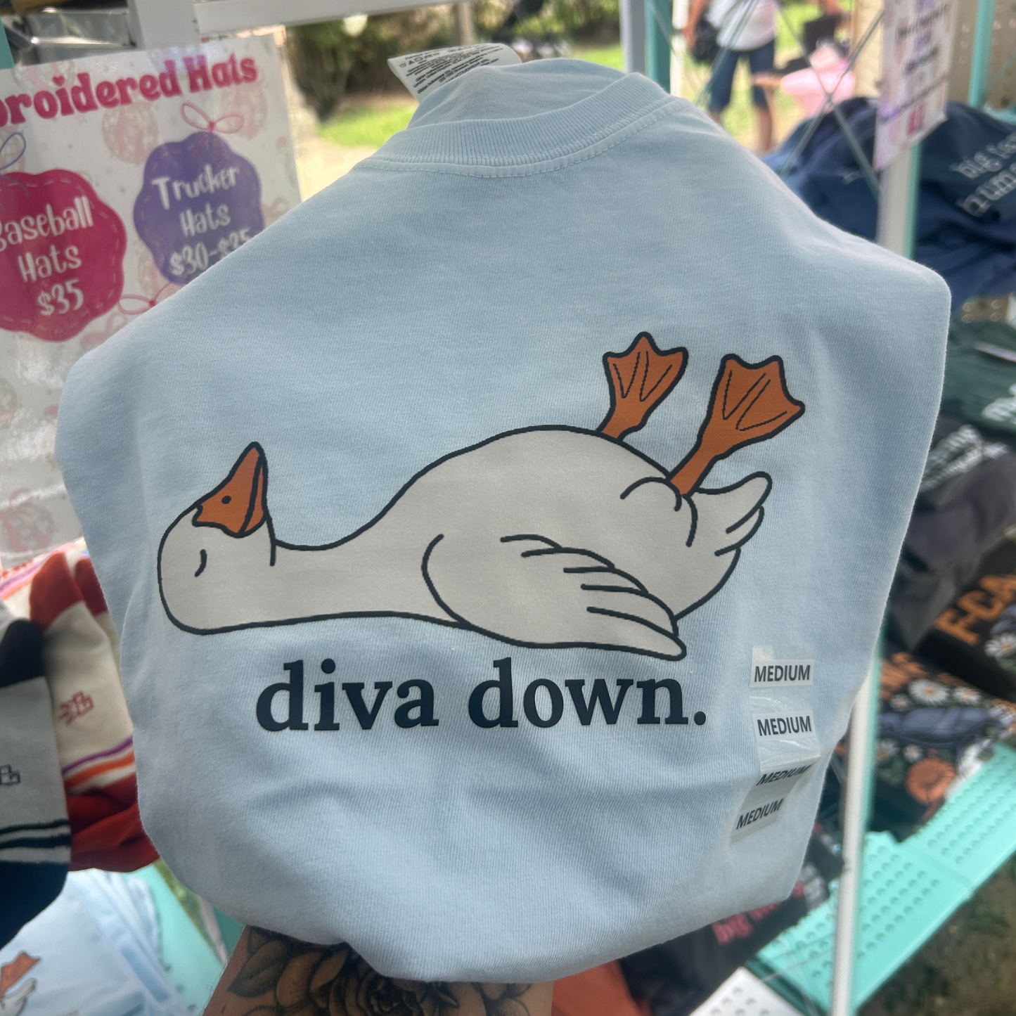 Diva Down Comfort Colors® Tshirt
