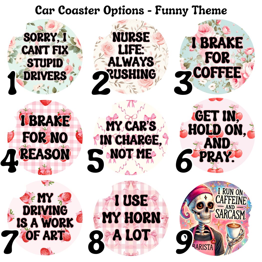 Car Coasters - Funny