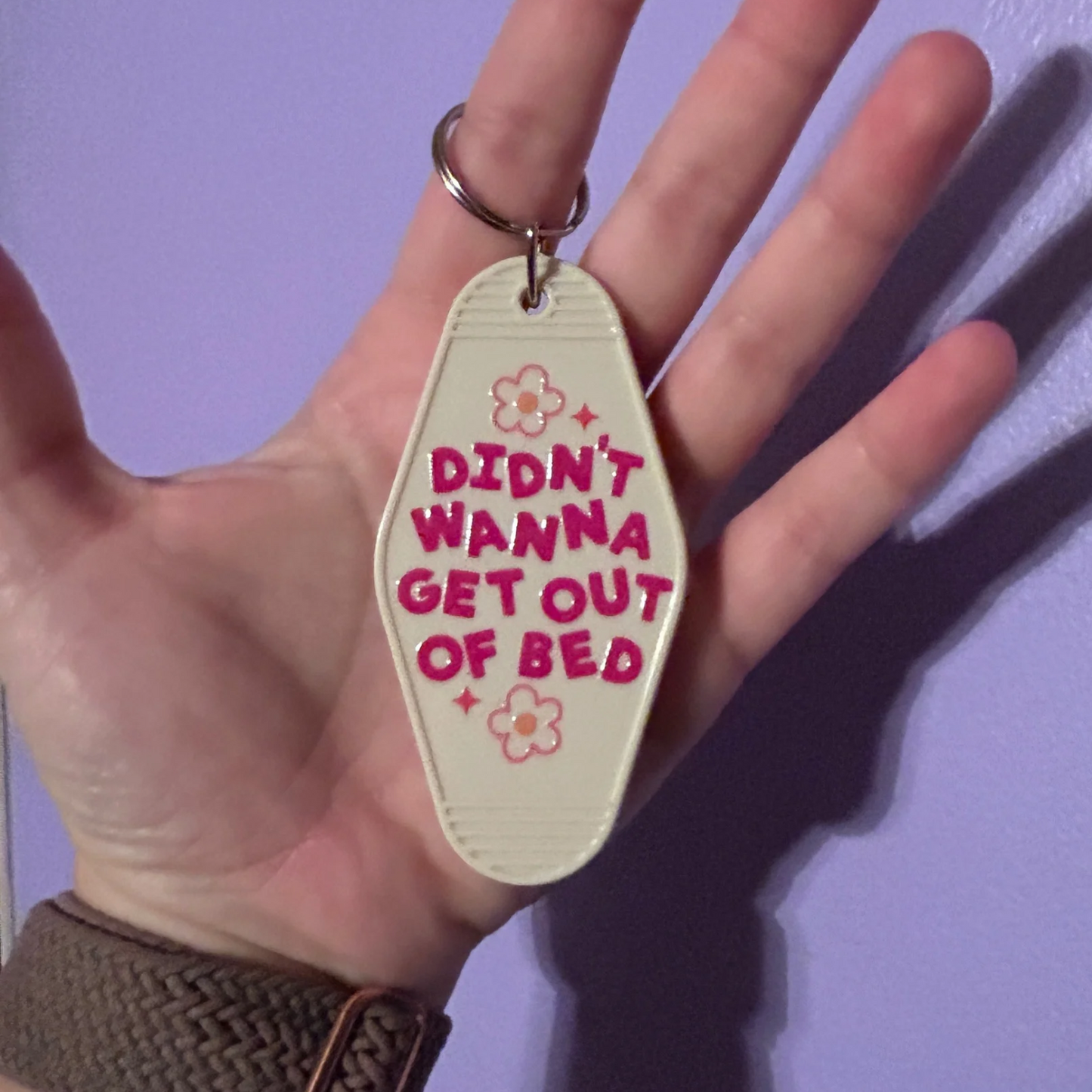 Motel Keychain - Didn’t Want to Get Out of Bed