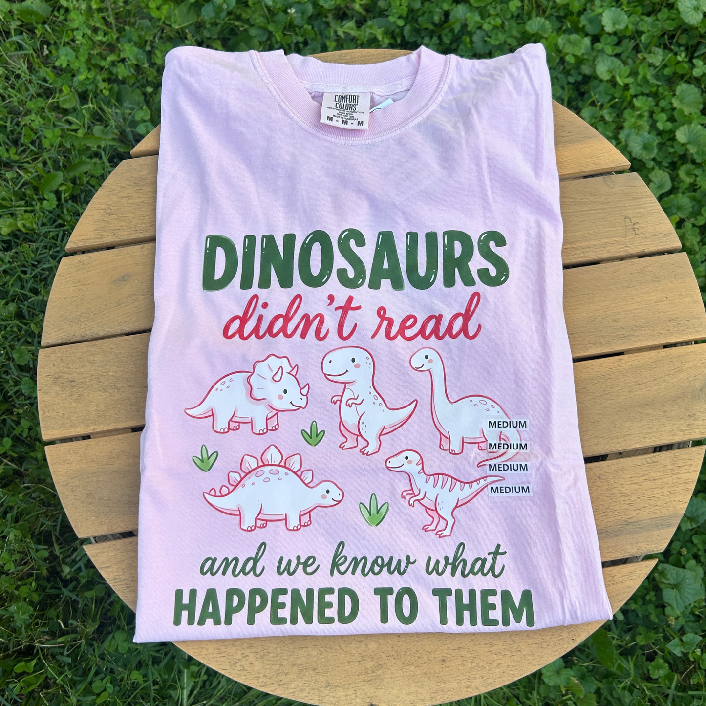 Dinosaurs Didn't Read T-Shirt