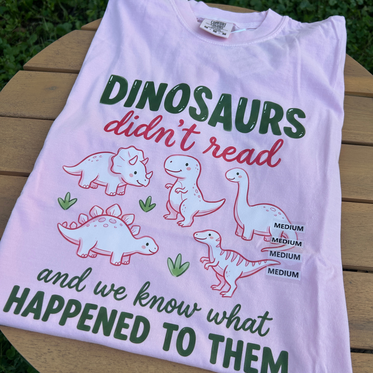 Dinosaurs Didn't Read T-Shirt