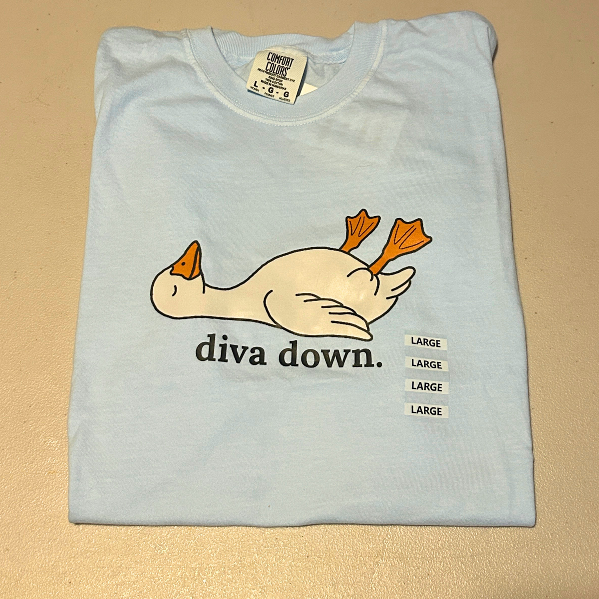 Diva Down Comfort Colors® Tshirt