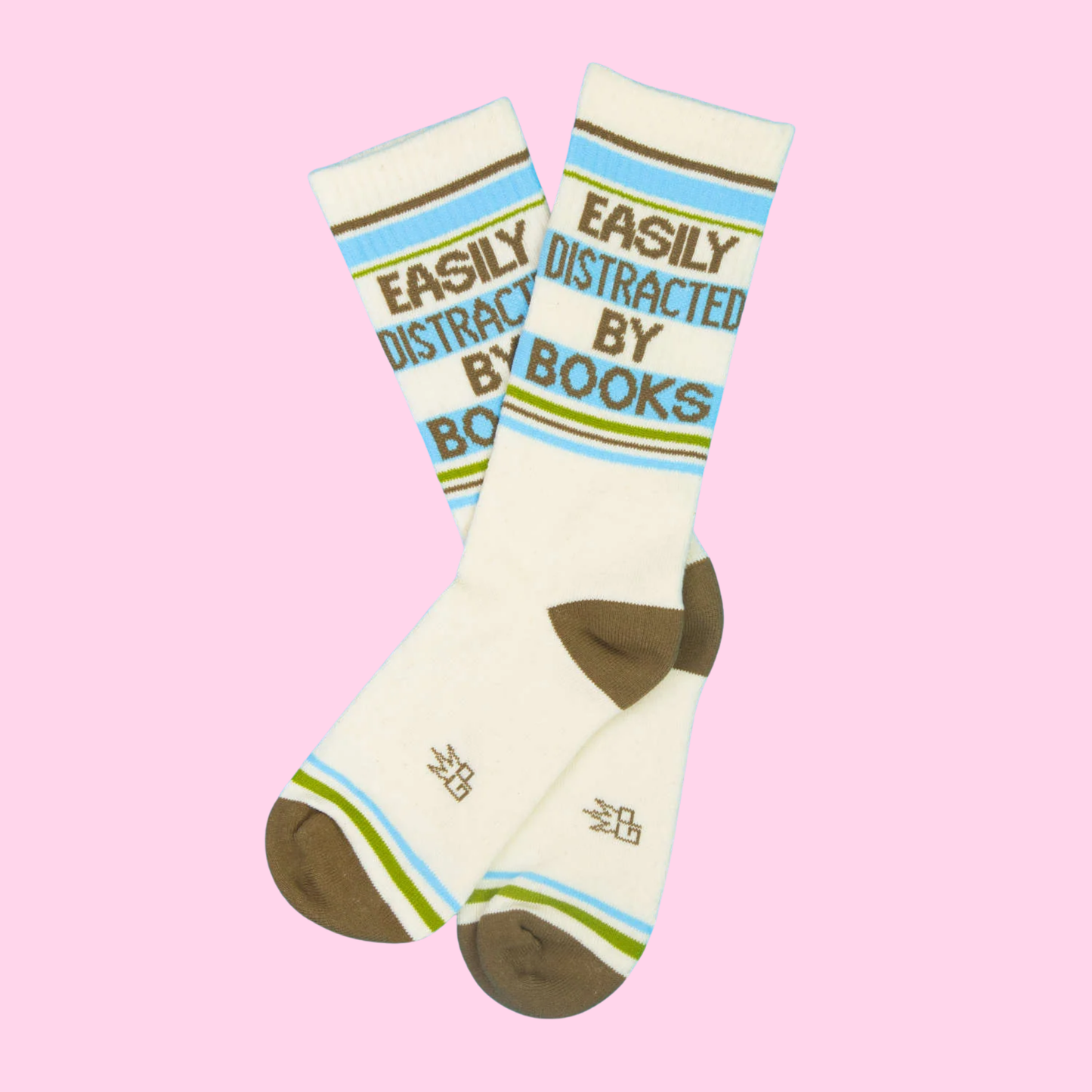 Easily Distracted By Books Gym Socks