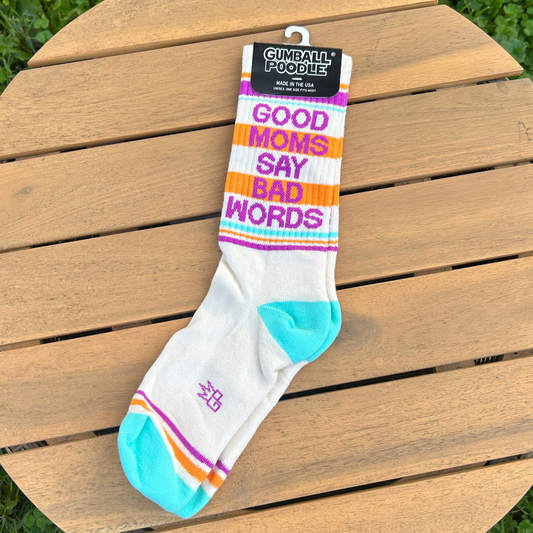 Good More Say Bad Words Gym Socks