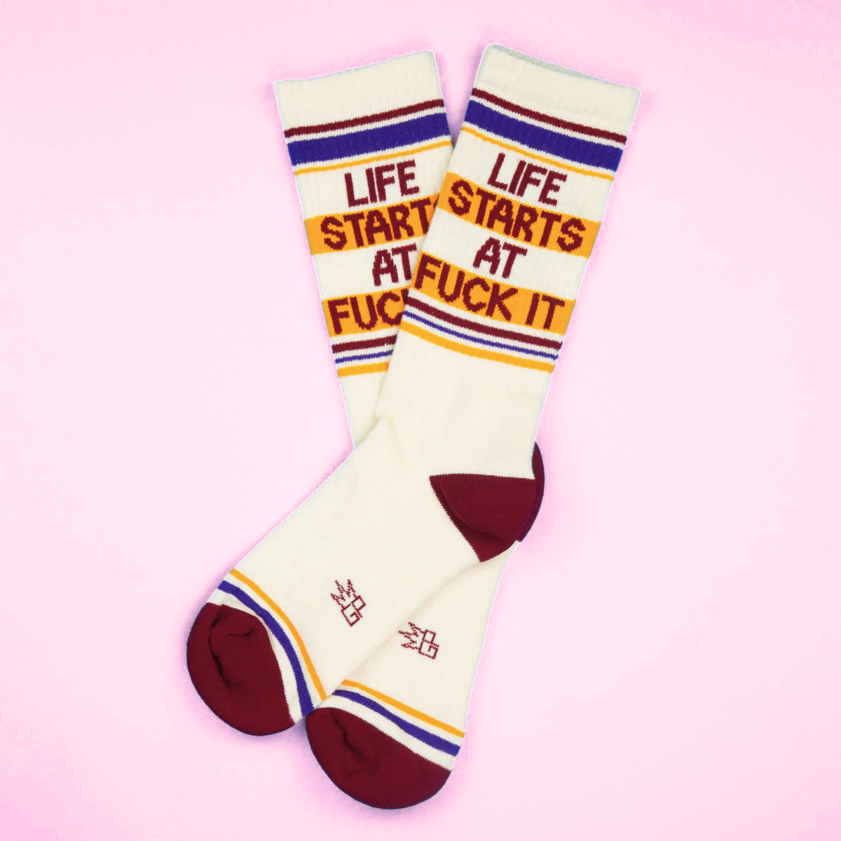 Life Starts at Fuck It Gym Socks
